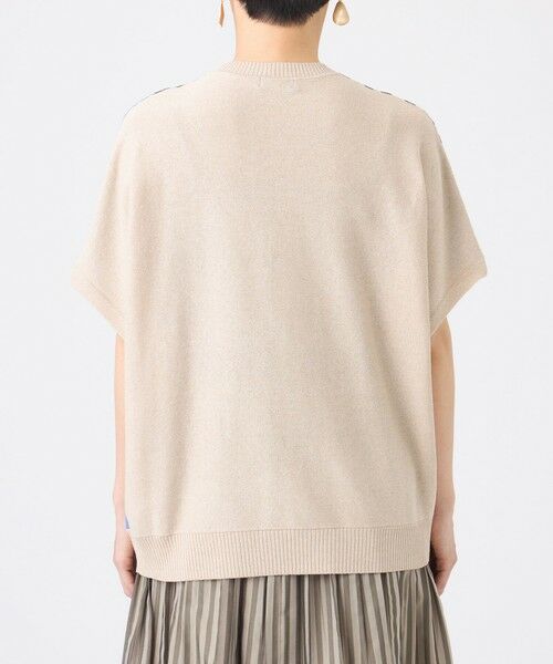 EVEX by KRIZIA  (大きいサイズ) / エヴェックス バイ クリツィア (オオキイサイズ) その他トップス | 【L】【カタログ掲載・ウォッシャブル】バイカラーチーターインターシャニットプルオーバー | 詳細4