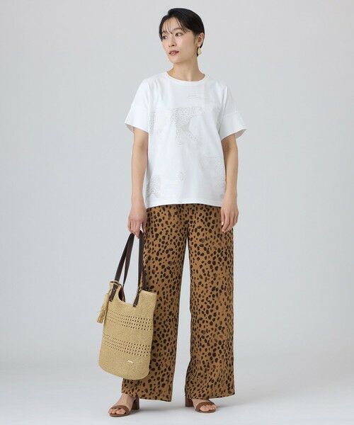 EVEX by KRIZIA  (大きいサイズ) / エヴェックス バイ クリツィア (オオキイサイズ) その他トップス | 【L】【カタログ掲載・ウォッシャブル】クリアチータープリントカットソー | 詳細1