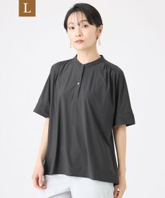 EVEX by KRIZIA  (大きいサイズ) / エヴェックス バイ クリツィア (オオキイサイズ) その他トップス | 【L】【接触冷感・マシンウォッシャブル】コンチェロプルオーバーブラウス