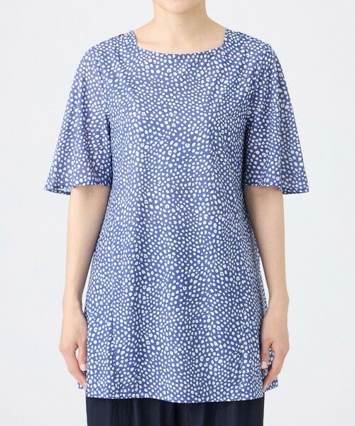 EVEX by KRIZIA  (大きいサイズ) / エヴェックス バイ クリツィア (オオキイサイズ) その他トップス | 【L】【接触冷感・マシンウォッシャブル】ミニチータープリントコンチェロカットソー | 詳細3