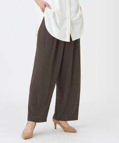 EVEX by KRIZIA  (大きいサイズ) / エヴェックス バイ クリツィア (オオキイサイズ) その他パンツ | 【L】【接触冷感・吸水速乾・遮熱・UV対策・マシンウォッシャブル】【キマル！シリーズ】キマルサテンカーブパンツ