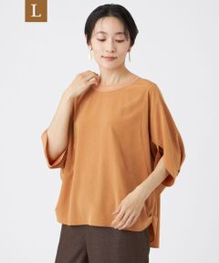EVEX by KRIZIA  (大きいサイズ) / エヴェックス バイ クリツィア (オオキイサイズ) その他トップス | 【L】【接触冷感・マシンウォッシャブル】スーパーヴィヨンドルマンスリーブブラウス