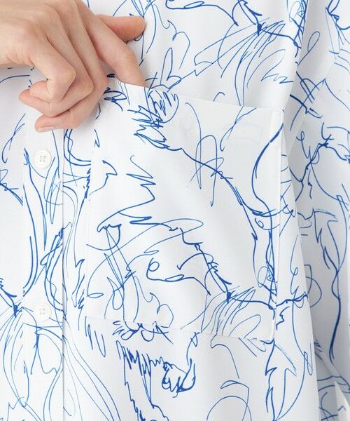 EVEX by KRIZIA  (大きいサイズ) / エヴェックス バイ クリツィア (オオキイサイズ) その他トップス | 【L】【EDITION掲載】【吸水速乾・マシンウォッシャブル】ラインライオンプリントブラウス | 詳細7