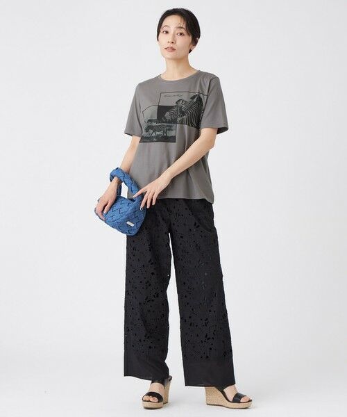 EVEX by KRIZIA  (大きいサイズ) / エヴェックス バイ クリツィア (オオキイサイズ) その他トップス | 【L】【接触冷感・ウォッシャブル】フォトプリントカットソー | 詳細3