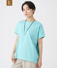 EVEX by KRIZIA  (大きいサイズ) / エヴェックス バイ クリツィア (オオキイサイズ) その他トップス | 【L】【接触冷感・抗菌防臭・ウォッシャブル】超冷感コットンホットフィットカットソー