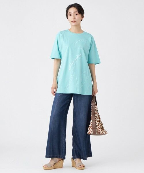 EVEX by KRIZIA  (大きいサイズ) / エヴェックス バイ クリツィア (オオキイサイズ) その他トップス | 【L】【接触冷感・抗菌防臭・ウォッシャブル】超冷感コットンエンブロイダリーチュニックカットソー | 詳細3