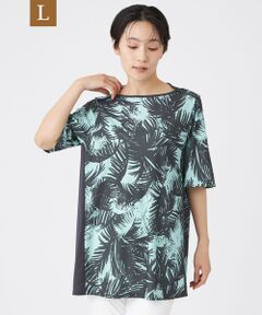 EVEX by KRIZIA  (大きいサイズ) / エヴェックス バイ クリツィア (オオキイサイズ) その他トップス | 【L】【接触冷感・マシンウォッシャブル】クールボタニカルプリントカットソー