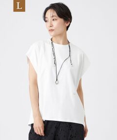 EVEX by KRIZIA  (大きいサイズ) / エヴェックス バイ クリツィア (オオキイサイズ) その他トップス | 【L】【EDITION掲載】【ウォッシャブル】フレンチスリーブドルマンカットソー