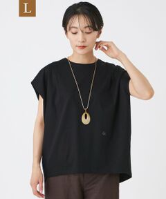 EVEX by KRIZIA  (大きいサイズ) / エヴェックス バイ クリツィア (オオキイサイズ) その他トップス | 【L】【EDITION掲載】【ウォッシャブル】フレンチスリーブドルマンカットソー
