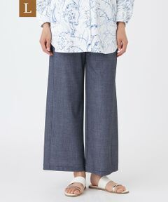 EVEX by KRIZIA  (大きいサイズ) / エヴェックス バイ クリツィア (オオキイサイズ) その他パンツ | 【L】【接触冷感・吸水速乾・UV対策・マシンウォッシャブル】メッシュデニムプリントパンツ