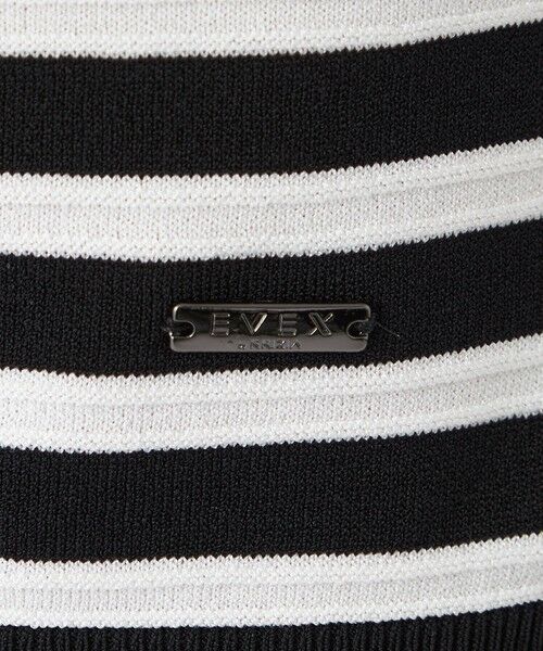 EVEX by KRIZIA  (大きいサイズ) / エヴェックス バイ クリツィア (オオキイサイズ) その他トップス | 【L】【ウォッシャブル・UV対策】コンフォートストレッチボーダーニットプルオーバー | 詳細7