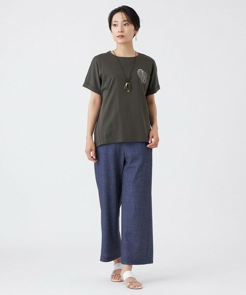 EVEX by KRIZIA  (大きいサイズ) / エヴェックス バイ クリツィア (オオキイサイズ) その他トップス | 【L】【EDITON掲載】【接触冷感・ウォッシャブル】ハートチータースムースカットソー | 詳細2