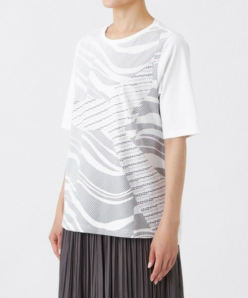 EVEX by KRIZIA  (大きいサイズ) / エヴェックス バイ クリツィア (オオキイサイズ) その他トップス | 【L】【接触冷感・マシンウォッシャブル】ウェーブホエールカットソー | 詳細5