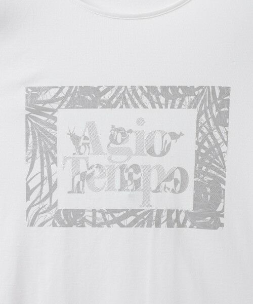 EVEX by KRIZIA  (大きいサイズ) / エヴェックス バイ クリツィア (オオキイサイズ) その他トップス | 【L】【接触冷感・ウォッシャブル】グリッターフレームプリントカットソー | 詳細5