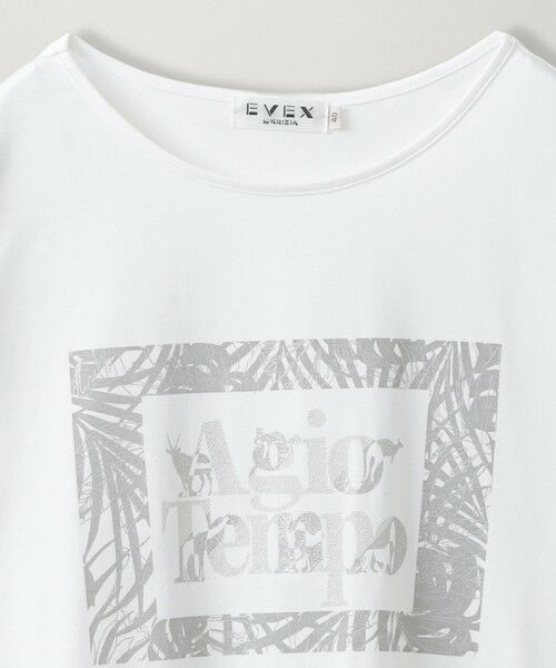 EVEX by KRIZIA  (大きいサイズ) / エヴェックス バイ クリツィア (オオキイサイズ) その他トップス | 【L】【接触冷感・ウォッシャブル】グリッターフレームプリントカットソー | 詳細2