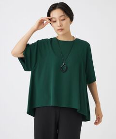 EVEX by KRIZIA  (大きいサイズ) / エヴェックス バイ クリツィア (オオキイサイズ) その他トップス | 【L】【吸水速乾・マシンウォッシャブル】フルダルジョーゼットプルオーバーブラウス