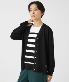 EVEX by KRIZIA  (大きいサイズ) / エヴェックス バイ クリツィア (オオキイサイズ) その他トップス | 【L】【ウォッシャブル】リュクスストレッチVネックカーディガン