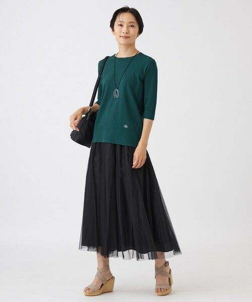 EVEX by KRIZIA  (大きいサイズ) / エヴェックス バイ クリツィア (オオキイサイズ) その他トップス | 【L】【ウォッシャブル】リュクスストレッチニットプルオーバー | 詳細3