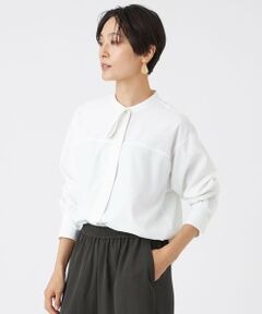 EVEX by KRIZIA  (大きいサイズ) / エヴェックス バイ クリツィア (オオキイサイズ) その他トップス | 【L】【カタログ掲載】【マシンウォッシャブル】ソフトタイプライターボウタイブラウス