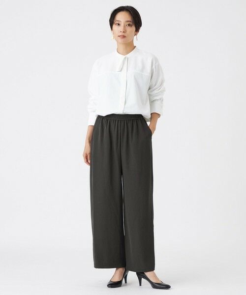 EVEX by KRIZIA  (大きいサイズ) / エヴェックス バイ クリツィア (オオキイサイズ) その他トップス | 【L】【カタログ掲載】【マシンウォッシャブル】ソフトタイプライターボウタイブラウス | 詳細1