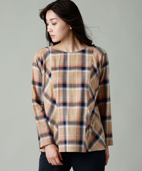 セール ウォッシャブル Deveauxチェックプルオーバーブラウス シャツ ブラウス Evex By Krizia エヴェックス バイ クリツィア ファッション通販 タカシマヤファッションスクエア