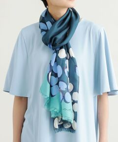 EVEX by KRIZIA / エヴェックス バイ クリツィア マフラー・ショール・スヌード・ストール | 【ウォッシャブル】チーターグラデシルクストール