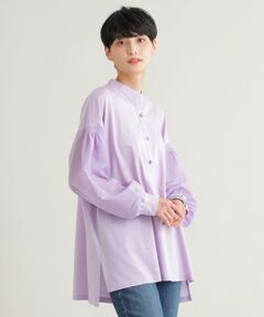 EVEX by KRIZIA / エヴェックス バイ クリツィア シャツ・ブラウス | 【ウォッシャブル】ハイゲージ天竺コンビブラウス