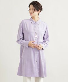 EVEX by KRIZIA / エヴェックス バイ クリツィア シャツ・ブラウス | 【ウォッシャブル】ナチュラルスエードロングシャツ