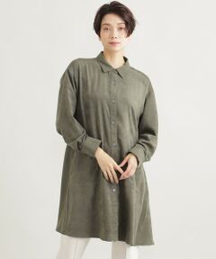 EVEX by KRIZIA / エヴェックス バイ クリツィア シャツ・ブラウス | 【ウォッシャブル】ナチュラルスエードロングシャツ