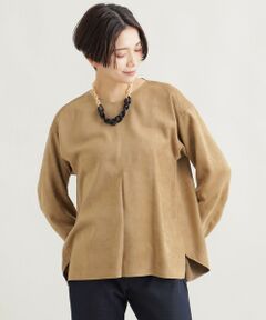 EVEX by KRIZIA / エヴェックス バイ クリツィア シャツ・ブラウス | 【ウォッシャブル】ナチュラルスエードブラウス