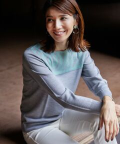 EVEX by KRIZIA / エヴェックス バイ クリツィア ニット・セーター | 【ウォッシャブル】*Wings掲載 ゼブラジャカードニット