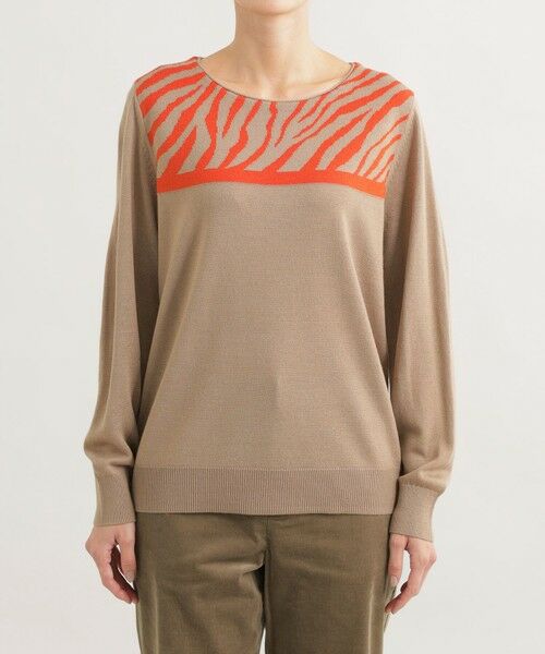 EVEX by KRIZIA / エヴェックス バイ クリツィア ニット・セーター | 【ウォッシャブル】*Wings掲載 ゼブラジャカードニット | 詳細5