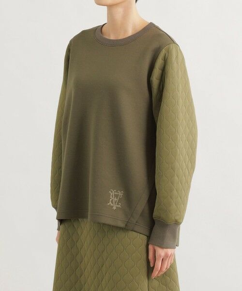 EVEX by KRIZIA / エヴェックス バイ クリツィア カットソー | 【ウォッシャブル】ウェーブキルトコンビジャージプルオーバー | 詳細4