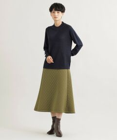 EVEX by KRIZIA / エヴェックス バイ クリツィア ロング・マキシ丈スカート | 【ウォッシャブル】*Wings掲載 ウェーブキルトロングスカート