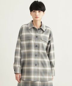 EVEX by KRIZIA / エヴェックス バイ クリツィア シャツ・ブラウス | 【ウォッシャブル】TRオンブレーチェックシャツジャケット