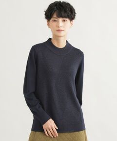 EVEX by KRIZIA / エヴェックス バイ クリツィア ニット・セーター | 【ウォッシャブル】*Wings掲載 モックネックラメニット