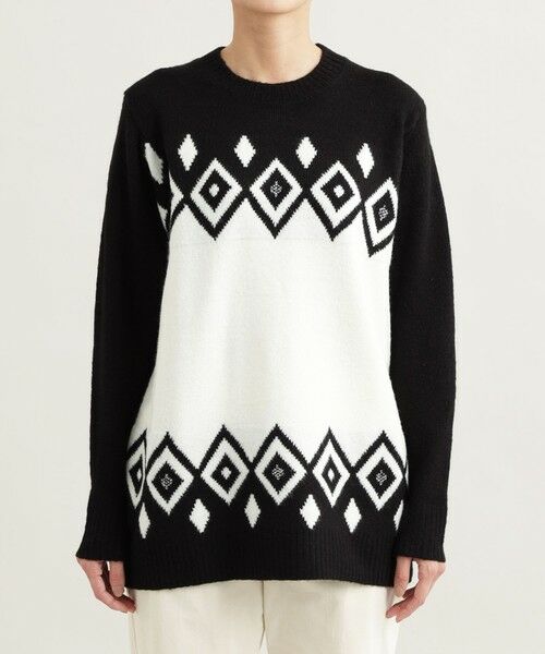EVEX by KRIZIA / エヴェックス バイ クリツィア ニット・セーター | 【ウォッシャブル】ウィンタージオメトリックジャカードニット | 詳細2