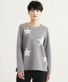 EVEX by KRIZIA / エヴェックス バイ クリツィア カットソー | スターウールジャカードカットソー