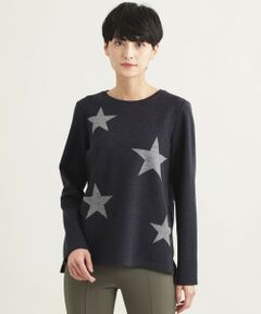 EVEX by KRIZIA / エヴェックス バイ クリツィア カットソー | スターウールジャカードカットソー