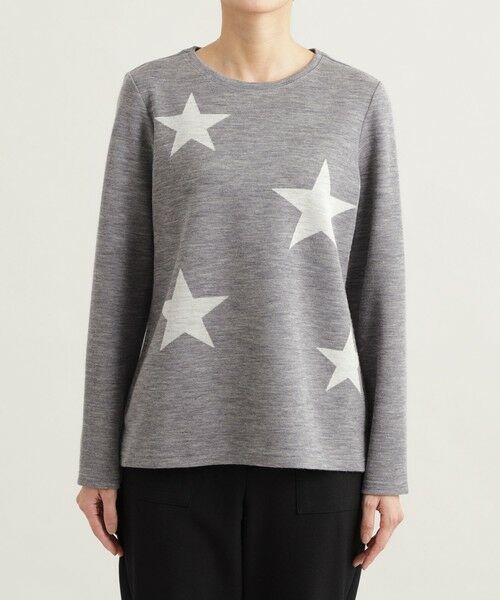 EVEX by KRIZIA / エヴェックス バイ クリツィア カットソー | スターウールジャカードカットソー | 詳細4