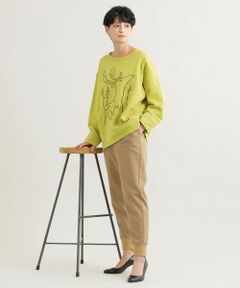 EVEX by KRIZIA / エヴェックス バイ クリツィア カットソー | 【ウォッシャブル】*Wings掲載 トナカイエンブロイダリ—プルオーバー