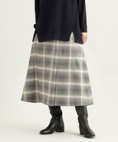 EVEX by KRIZIA / エヴェックス バイ クリツィア ロング・マキシ丈スカート | 【ウォッシャブル】TRオンブレーチェックスカート