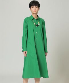 EVEX by KRIZIA / エヴェックス バイ クリツィア ロング・マキシ丈ワンピース | 【ウォッシャブル】ナチュラルハイパワーストレッチシャツワンピース