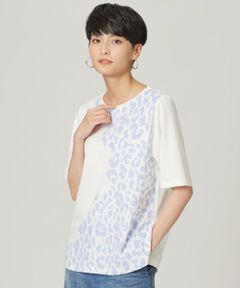 ◆◆【ウォッシャブル】スラッシュパンサープリントTシャツ