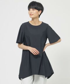 EVEX by KRIZIA / エヴェックス バイ クリツィア カットソー | 【冷感シート付】【ウォッシャブル】【UV】ストレッチドレープチュニックカットソー