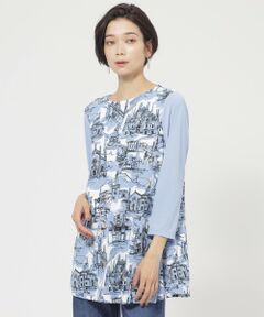 EVEX by KRIZIA / エヴェックス バイ クリツィア カットソー | 【接触冷感】【ウォッシャブル】ミラノプリントプルオーバーカットソー