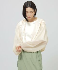 EVEX by KRIZIA / エヴェックス バイ クリツィア カットソー | 【夏の冷房対策に】【ウォッシャブル】シアージャージーカットブルゾン