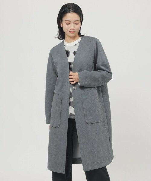 EVEX by KRIZIA/エヴェックス バイ クリツィア 【マシンウォッシャブル】【UVカット】【軽量】リップルダンボールコーディガン ダークグレー 40 EVEX by KRIZIA/エヴェックス バイ クリツィア 【マシンウォッシャブル】【UVカット】【軽量】リップルダンボールコーディガン ダークグレー 40