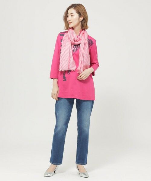 EVEX by KRIZIA / エヴェックス バイ クリツィア マフラー・ショール・スヌード・ストール | シルクコットンストール | 詳細1