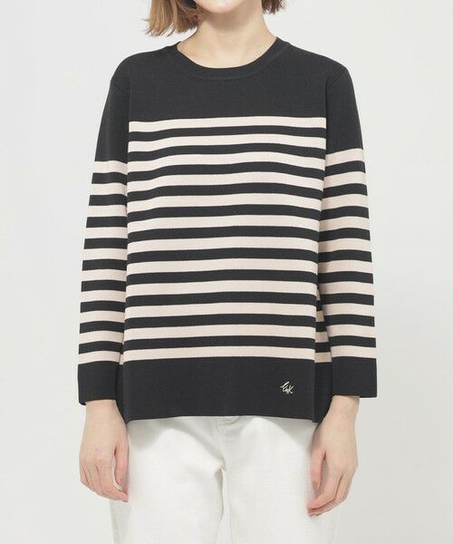 EVEX by KRIZIA / エヴェックス バイ クリツィア ニット・セーター | 【ウォッシャブル】ミラノリブボーダーニット | 詳細3